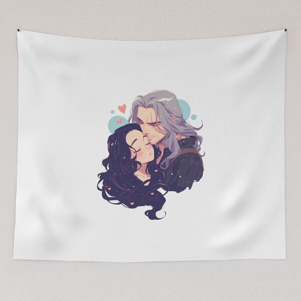 Item preview, La Hechicera y el Cazador de Monstruos - Valentine - Estilo Anime - Witcher designed and sold by Fenay Designs.