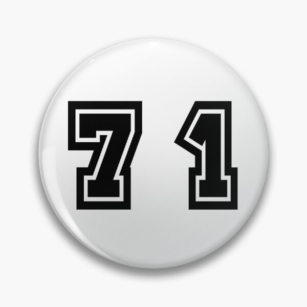 Item preview, 71, seventy-one, black, sport designed and sold by Numbers-Art.