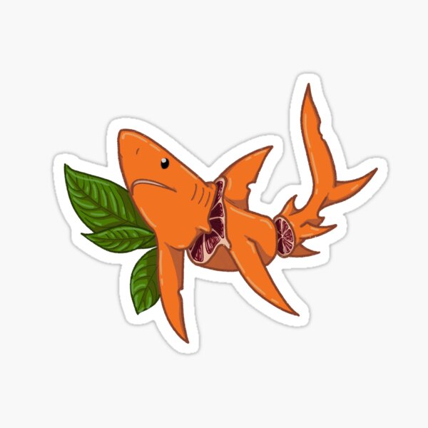 Item preview, blood orange shark designed and sold by didelphis-.