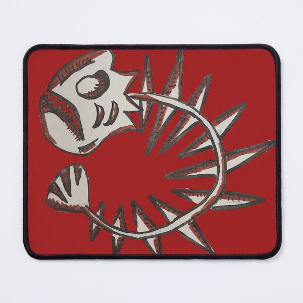 Item preview, Angry fish bone-red designed and sold by Echo-Bolt27.