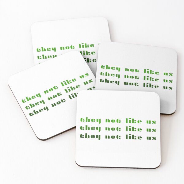 Item preview, They Not Like Us Repeated Artistic Contemporary Typography (Kendrick Lamar Inspired Design Graphic) Green designed and sold by ZodiacGradient.