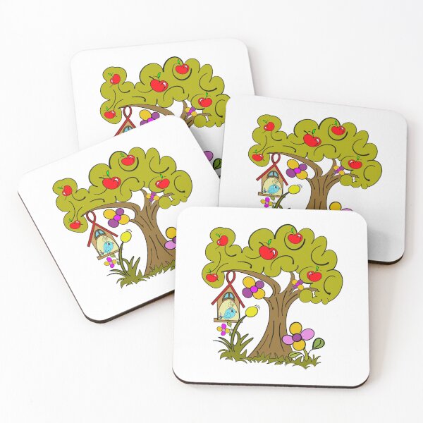 Item preview, Little bird on apple tree designed and sold by DeiFiliaKata.
