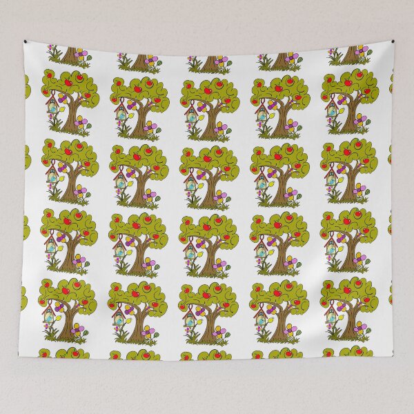 Item preview, Little bird on apple tree designed and sold by DeiFiliaKata.