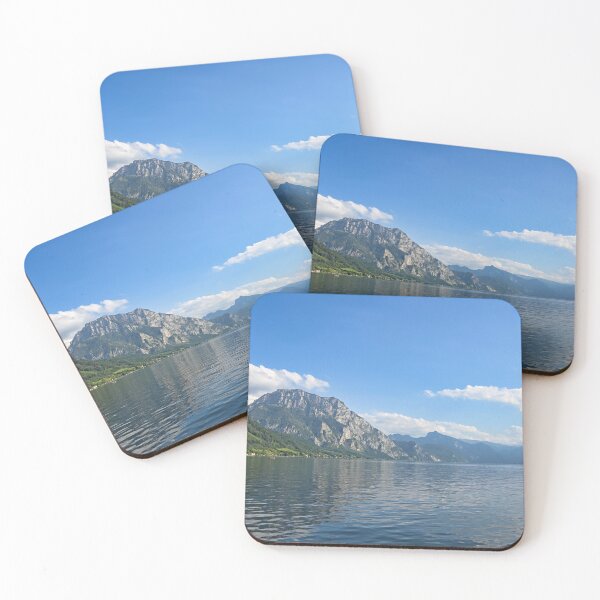 Item preview, Lake Traun Traunsee and mountains in Upper Austria landscapes summertime designed and sold by goceris.
