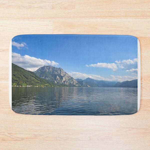 Item preview, Lake Traun Traunsee and mountains in Upper Austria landscapes summertime designed and sold by goceris.