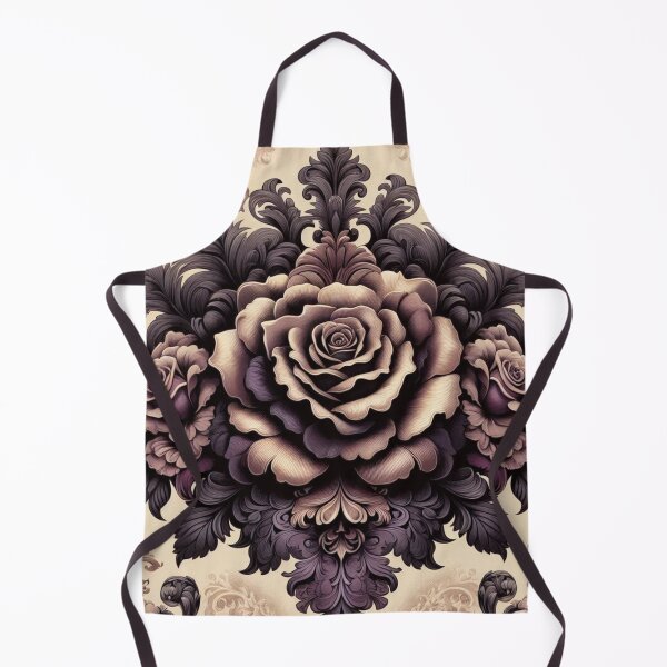 Item preview, Purple & Tan Damask & Roses designed and sold by DesignsByPrnces.