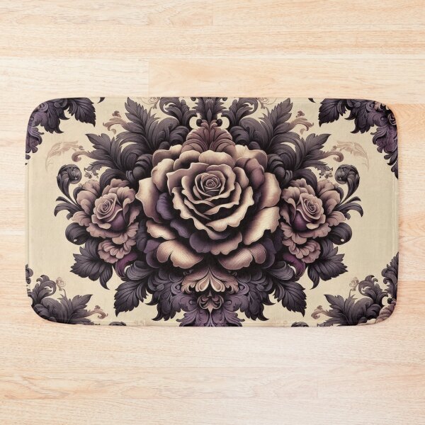 Item preview, Purple & Tan Damask & Roses designed and sold by DesignsByPrnces.