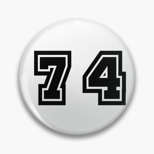 Item preview, 74, seventy-four, black, sport designed and sold by Numbers-Art.