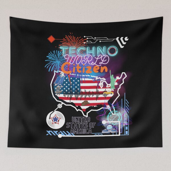 Item preview, Techno world citizen USA (much) designed and sold by MM-flight-art.