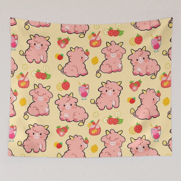 Item preview, Kawaii Cow - Strawberry Lemonade designed and sold by jennysselling.