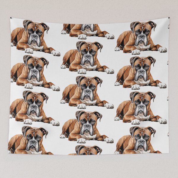 Item preview, Cute Boxer's Rest Serene Portrait designed and sold by SellingWSarah17.