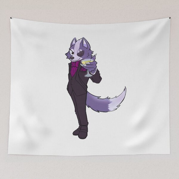 Item preview, Dapper Wolf Sticker designed and sold by DaraMonster.