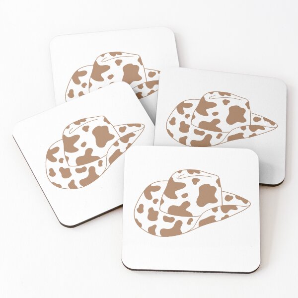 Item preview, Tan Gold Cow Print Cowboy Hat designed and sold by sorooart.