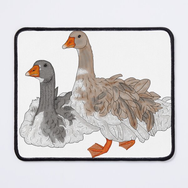 Item preview, Gansos de Sebastopol - sin antecedentes designed and sold by Brianne Nichols.