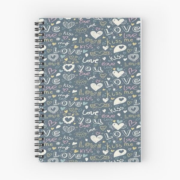 Item preview, Gray hearts pattern designed and sold by saly55887.