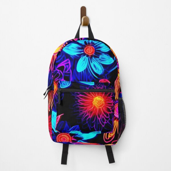Item preview, Vibrant Neon Fantasy Flowers designed and sold by Health And Fitness Posts e-Store.