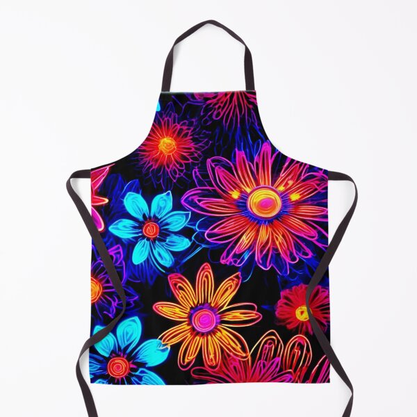 Item preview, Vibrant Neon Fantasy Flowers designed and sold by Health And Fitness Posts e-Store.