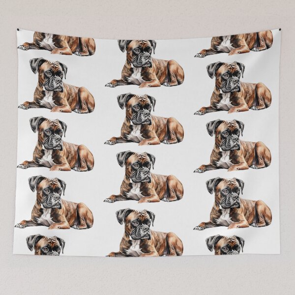 Item preview, Cute Boxer's Rest Serene Portrait designed and sold by SellingWSarah17.