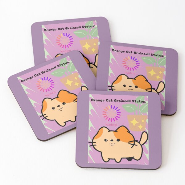 Item preview, Orange Cat Braincell Status designed and sold by Project Remission, LLC.