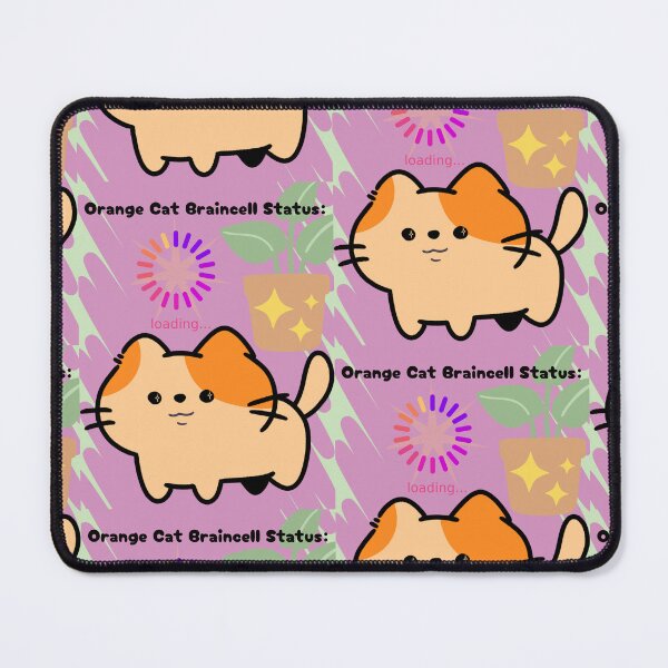 Item preview, Orange Cat Braincell Status designed and sold by Project Remission, LLC.
