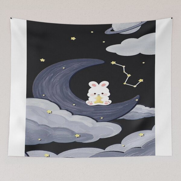Item preview, Bunny at night designed and sold by saly55887.