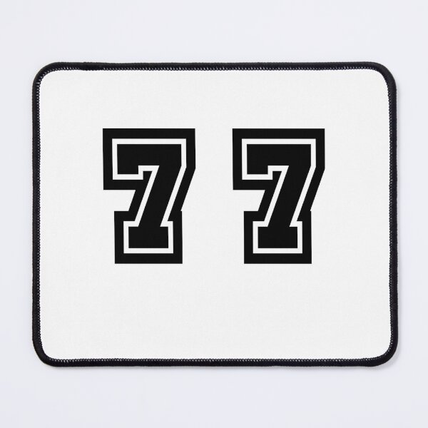 Item preview, 77, seventy-seven, black, sport designed and sold by Numbers-Art.