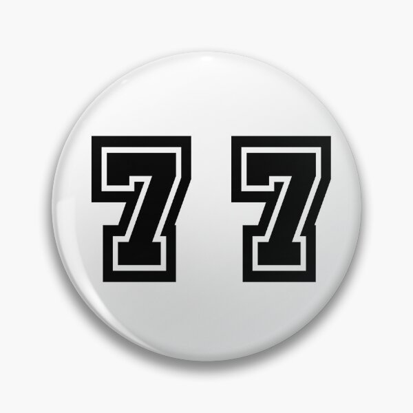 Item preview, 77, seventy-seven, black, sport designed and sold by Numbers-Art.