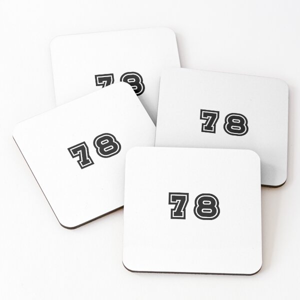 Item preview, 78, seventy-eight, black, sport designed and sold by Numbers-Art.