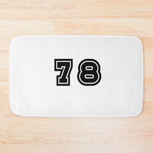Item preview, 78, seventy-eight, black, sport designed and sold by Numbers-Art.