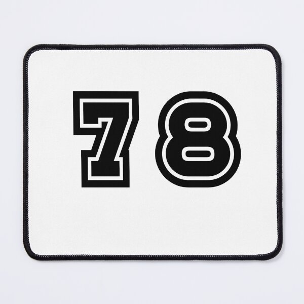 Item preview, 78, seventy-eight, black, sport designed and sold by Numbers-Art.