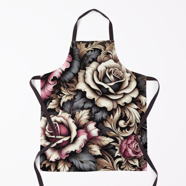 Item preview, Tan, Magenta & Black Baroque With Roses designed and sold by DesignsByPrnces.