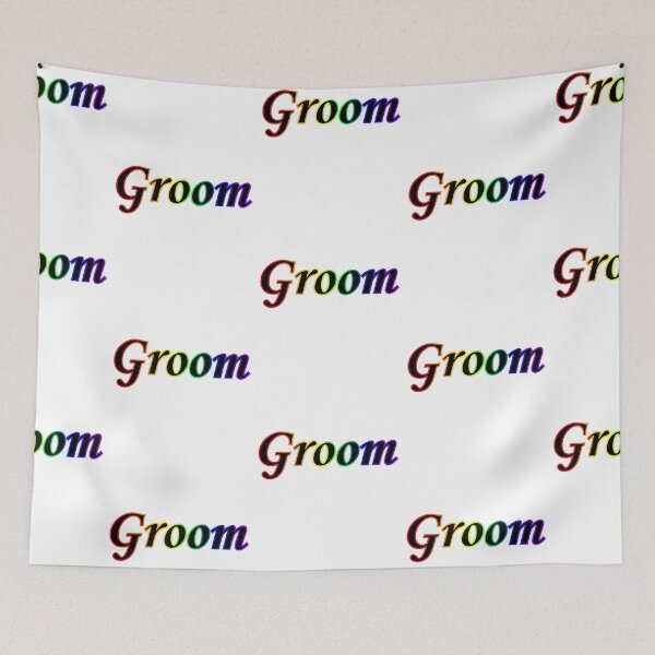 Item preview, Rainbow Outline Groom designed and sold by Stepadoda.