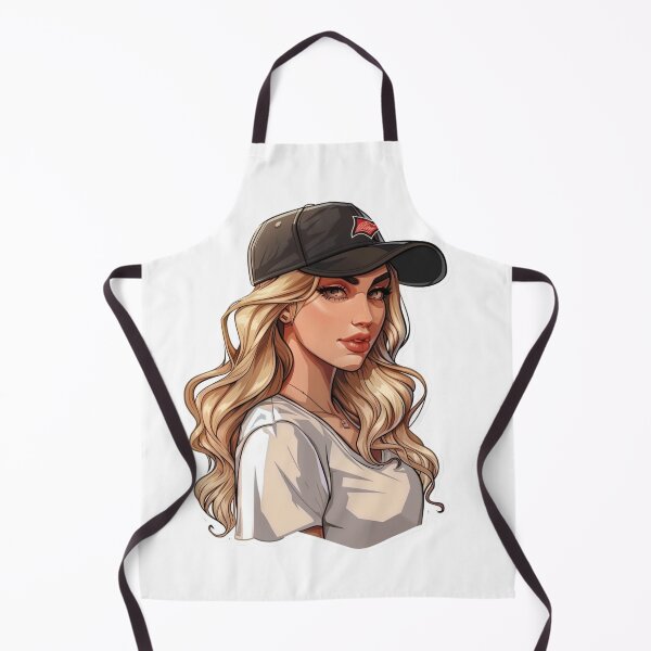 Item preview, Adorable Blonde Girl In Baseball Cap designed and sold by NicolasGlowArt.