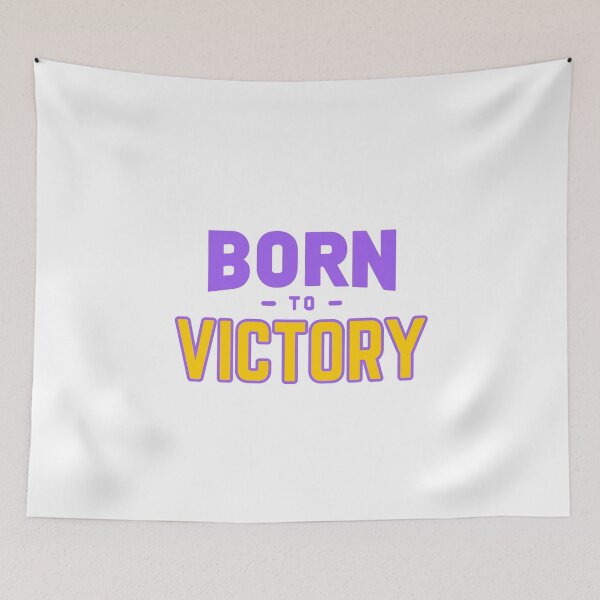 Item preview, Born to Victory - Motivational Inspirational Purple designed and sold by Weknes.