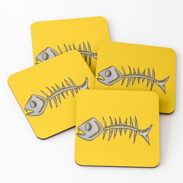 Item preview, Shocked fish bone- yellow designed and sold by Echo-Bolt27.