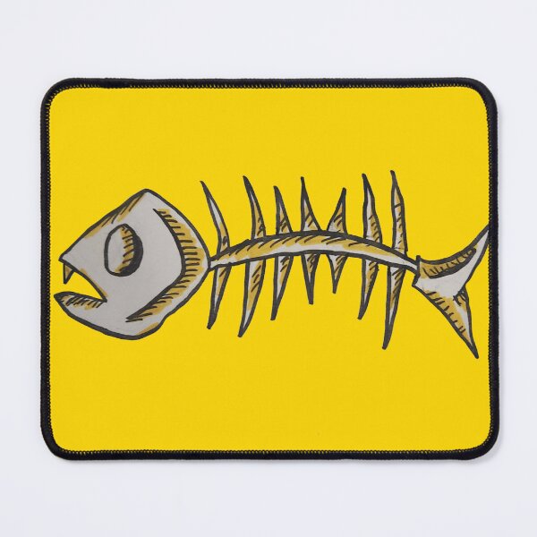 Item preview, Shocked fish bone- yellow designed and sold by Echo-Bolt27.