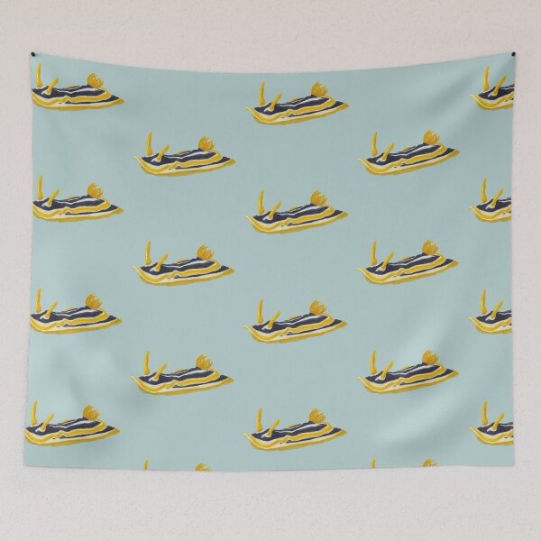Item preview, Nudibranch - sea slug - Chromodoris africana - sea green designed and sold by Poulpimousse.