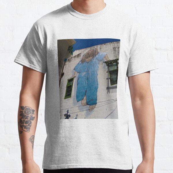 Girl On A Wire - Graffiti Art - Georgetown - Penang Island - Malaysia Classic T-Shirt