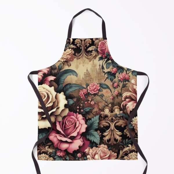 Item preview, Tan, Magenta & Black Baroque With Roses designed and sold by DesignsByPrnces.