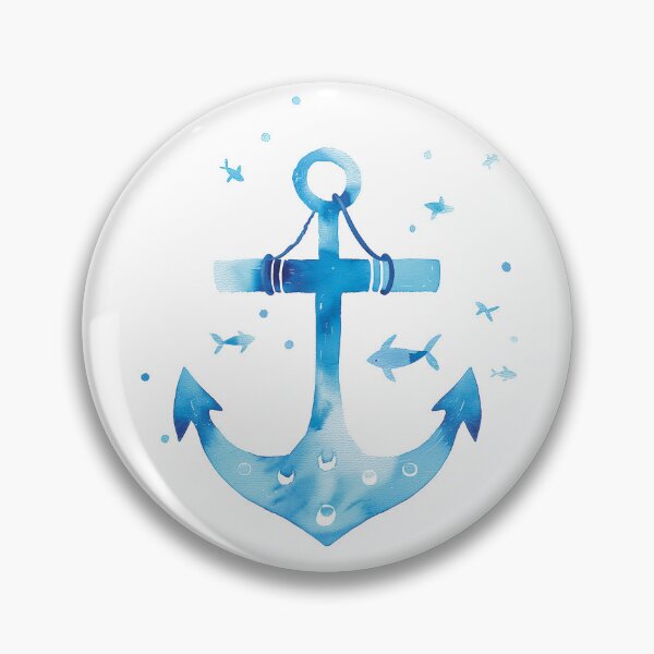 Item preview, Classic Anchor Watercolor Design for Nautical Decor designed and sold by WishMerge.
