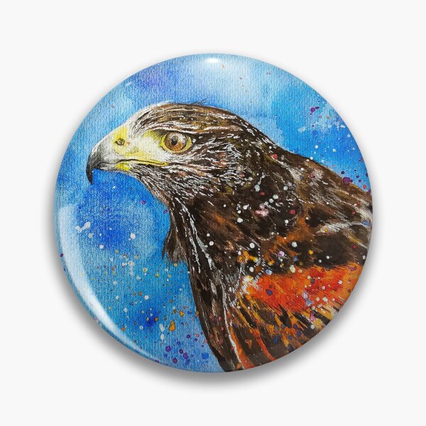Item preview, Harris hawk watercolour painting  designed and sold by AderynValentine.
