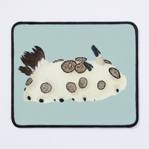 Item preview, Nudibranch - sea slug - Jorunna funebris - sea bunny - green water designed and sold by Poulpimousse.