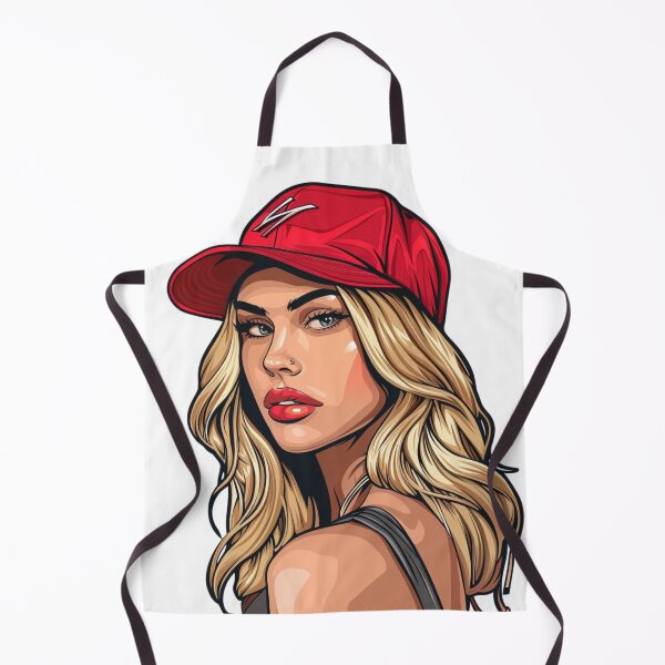 Item preview, Blonde Girl Red Lips designed and sold by NicolasGlowArt.