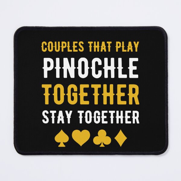 Item preview, Pinochle Couples Funny Playing Pinochle Together designed and sold by BlueBerry-Pengu.