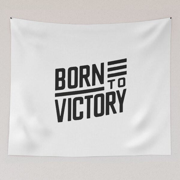 Item preview, Born to Victory - Cool Black Motivational Quote designed and sold by Weknes.