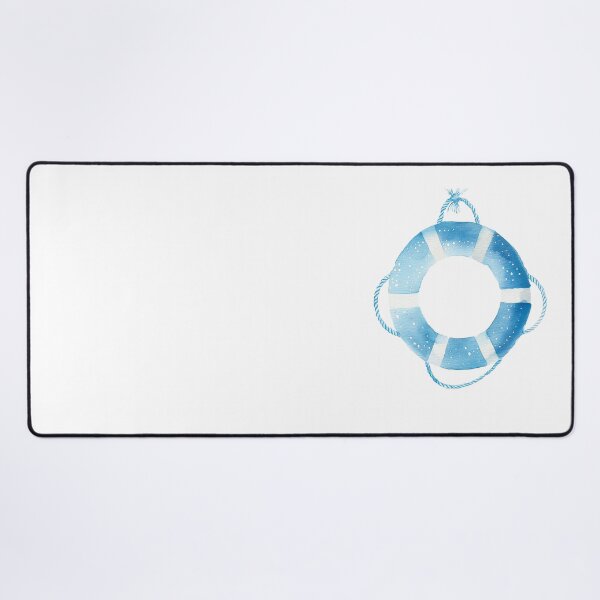 Item preview, Charming Lifebuoy Watercolor Design for Nautical Decor designed and sold by WishMerge.