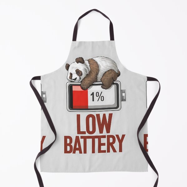 Item preview, low battery panda poster ,humor, exhausted designed and sold by hamza243.