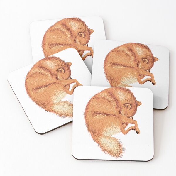 Item preview, Cute sleeping Finnish spitz hiding its snoot between paws designed and sold by MarisG.