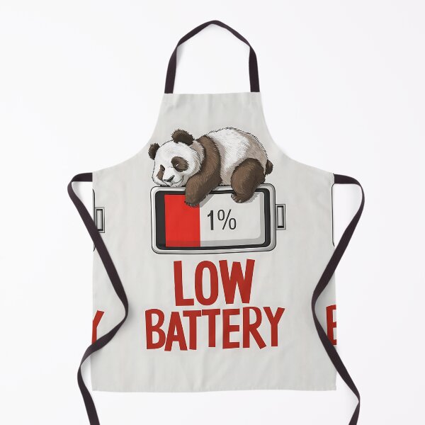 Item preview, low battery panda poster ,humor, exhausted designed and sold by hamza243.