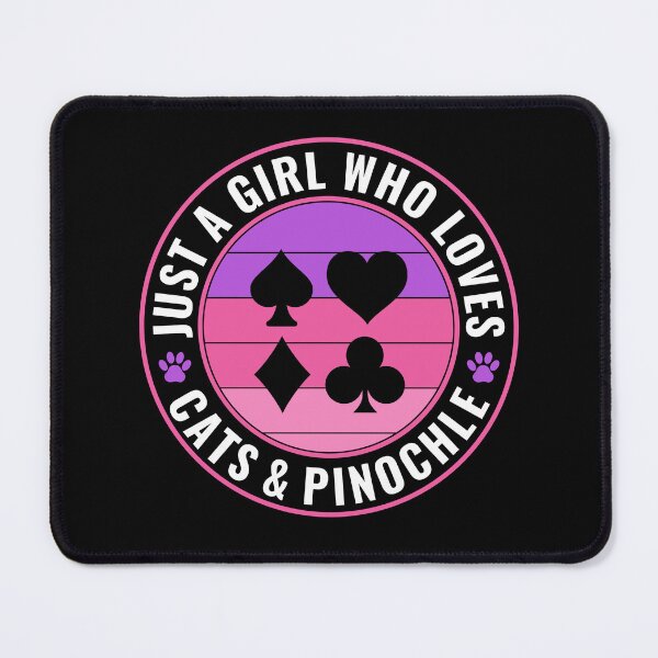 Item preview, Just A Girl Who Loves Cats & Pinochle Women designed and sold by BlueBerry-Pengu.